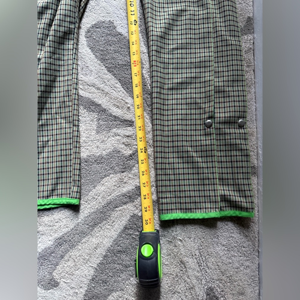 Andersson Bell Celina side pleat plaid green pants NWOT - Picture 16 of 16